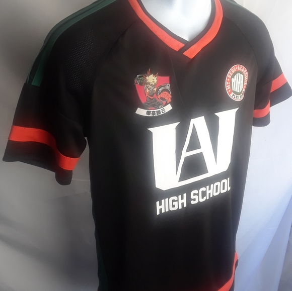 boxlunch Shirts My Hero Academia Katsuki Bakugo Soccer Jersey